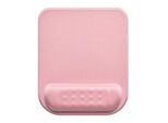 Tappetino Per Mouse E Polsi, Powerton Ergoline Pastel Edition, Ergonomico, Rosa, In Schiuma, 20,5X24,5