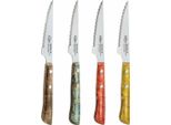 San Ignacio Set Di Coltelli Da Bistecca Evergreen BGEU-6076 Acciaio Inossidabile Multicolore (4 Pezzi)