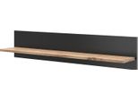 Vicco Scaffale A Muro Amber, 100 X 20 Cm Staffa A Parete, Quercia Wotan/Antracite