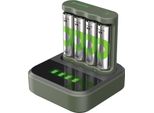 Gp GPRCKCHB441D419 Gp B441U 4-Port Usb-Akku-LadegeräT Inkl. Akkus