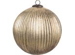 Clayre & Eef Guaina Di Natale Ø 20X20 Cm Vetro Color Oro