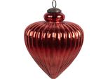 Guaina Natalizia Clayre & Eef Ø 13X17 Cm In Vetro Rosso