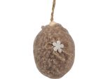 Ciondolo Uovo Di Pasqua Clayre & Eef 7 Cm Marrone Sintetico