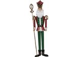 Schiaccianoci Decorativo Natalizio Clayre & Eef 36 Cm Verde Rosso Metallo