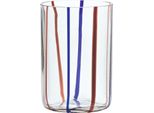 Bicchiere Tirache Zafferano In Vetro Borosilicato Bicolore Ametista-Blu Box 6 Pezzi