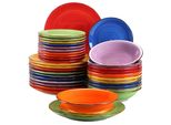 Set Di Stoviglie Vancasso, Ceramica Colorata, Servizio Per 12 Persone, 36 Pezzi Misto Colorato