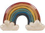 Vaso Da Fiori Clayre & Eef 26X9X16 Cm In Ceramica Rossa Rainbow