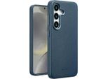 Samsung Galaxy S25 Cover - Vera Pelle - Custodia Rigida/Copertura Posteriore Accezz - Blu Scuro