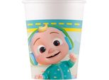 Procos - Bicchiere Di Cartacocomelon (200 Ml), 8 Pezzi, Multicolore, 93509, Multicolore