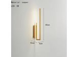 Applique Minimalista, Design Moderno In Rame, Direzione Del Paralume Verso L'alto E Verso Il Basso, Oro, Variabile