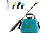 8L Irroratore Elettrico Da Giardino, Funzionamento Con Un Solo Pulsante, Barra Di Spruzzo Estensibile, Verde 8L
