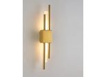 Moderna Applique A Led, Design Contemporaneo, Uso Versatile, Un Bronzo Ottone Oro