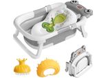 Bagnetto Per Bambini, Sensore Di Temperatura In Tempo Reale, Design Pieghevole, Grigio