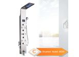 Pannello Doccia A Led Con Luce, Funzione Pioggia, Display Digitale Della Temperatura, Nichel Spazzolato 8009