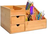 Organizzatore Da Scrivania, Materiale In Bambù, Design Salvaspazio