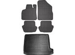 Set Di Tappetini E Rivestimenti Per Il Bagagliaio Per Citroen DS5 2011-2015 In Gomma Tpe Nero 5X