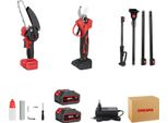 Elettroutensile Per La Manutenzione Del Giardino, Motosega Elettrica Telescopica 3 In 1 Senza Spazzole, Accessori Inclusi: 2 Batterie, Spina Ue, 2 Batterie Spina Ue