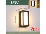 Lampada Da Parete Per Esterni A Led, 16W, Impermeabile IP66, Bianco Freddo, Modello D