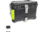 Bauletto Per Moto, Lega Di Alluminio, Impermeabile, Antiurto, 55L Nero