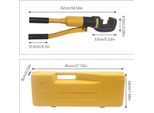 Taglierina Idraulica, Funzionamento Manuale, Design Portatile, Giallo