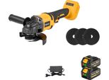 Smerigliatrice Angolare, Motore Brushless, Disco Da 125 Mm, Set Di 2 Batterie