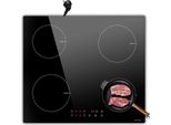 Piano Cottura A Induzione, 4 Zone, Touch Control, Con Spina Ue 3500W