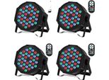 Effetto Faretto Da Palcoscenico, 36 Led, Controllo Dmx, 4 Pezzi - Senza Borsa, Spina Ue
