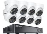 Sistema Di Sicurezza Cctv, 5MP Ultra Hd, 8 Canali, 8 Set Di Telecamere, 1T
