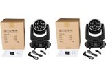 Luce Led A Testa Mobile, Effetti Dinamici, Modalità Di Controllo Multiple, 2 Pezzi, Spina Ue