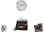 Orologio Da Parete, Design Elegante, Movimento Al Quarzo, Argento