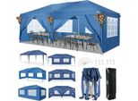 Tenda Per Feste, Impermeabile, Regolabile In Altezza, Blu, 3X6M