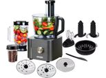 Robot Da Cucina, Funzionalità 11 In 1, Velocità Regolabile, Grigio Scuro, Ue