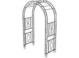 Traliccio Per Piante, Struttura In Metallo, Design Moderno E Chic, Nero
