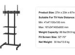 Supporto Per Tv, Regolabile In Altezza, Orientabile, 32-70 Pollici