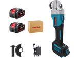 Smerigliatrice Angolare, Motore Brushless, Controllo A 6 Velocità, 2 Batterie Spina Ue