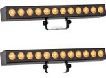 Wallwasher, Controllo Dmx, 12 Led Rgbwa+Uv, Zq06202-2Pcs, Spina Ue