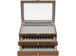 Portamatite, 34 Scomparti, Fodera In Velluto, 31 Cm X 20 Cm X 12,5 Cm, Stile Retrò