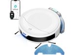 Robot Aspirapolvere, Potenza Di Aspirazione 6000Pa, Navigazione Intelligente, M310 U-White