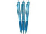 Pilot Frixion Clicker 05 / 0,25 Mm, Azzurro - Confezione Da 3 Pezzi