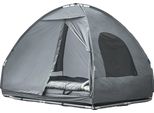 Tenda, Lettino Da Campeggio, Materasso Ad Aria, Sacco A Pelo, Grigio, 193X145X188Cm