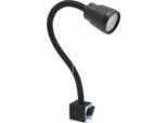 Lampada Da Lavoro, Collo D'oca Regolabile, Base Magnetica, Nero