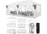 Padiglione, Impermeabile, Regolabile In Altezza, Bianco, 3X6M