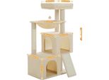 Albero Per Gatti, Design A 4 Livelli, Appartamenti Accoglienti E Amaca, AMT0282BG, L