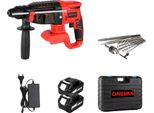 Trapano Elettrico A Percussione, Motore Brushless, Funzioni Versatili, 2 Batterie Spina Ue