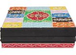 Vidaxl Mensole Da Parete 2 Pezzi Multicolore 40 X 20 X 6 Cm Legno Massiccio Mango