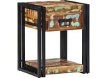 Vidaxl Comodino 2 Pezzi Multicolore 40 X 35 X 50 Cm Legno Vecchio Massiccio
