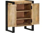 Vidaxl Scarpiera Con Ripiano Marrone 56 X 35 X 70 Cm In Legno Massiccio Di Mango