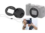 Adattatore Supporto Filtro + Tappo Filtro Per Canon Powershot V1 Jjc / RN-V1