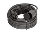 As-Schwabe Cavo Di Prolunga In Gomma 20M Schuko 230V 16A 3G1.5 Nero Cantiere IP44