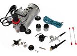 Set Completo Di Aerografo Professionale Con 2 Pistole